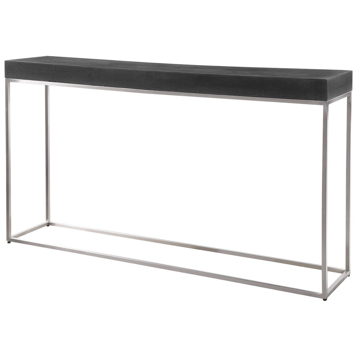 Black concrete on sale console table