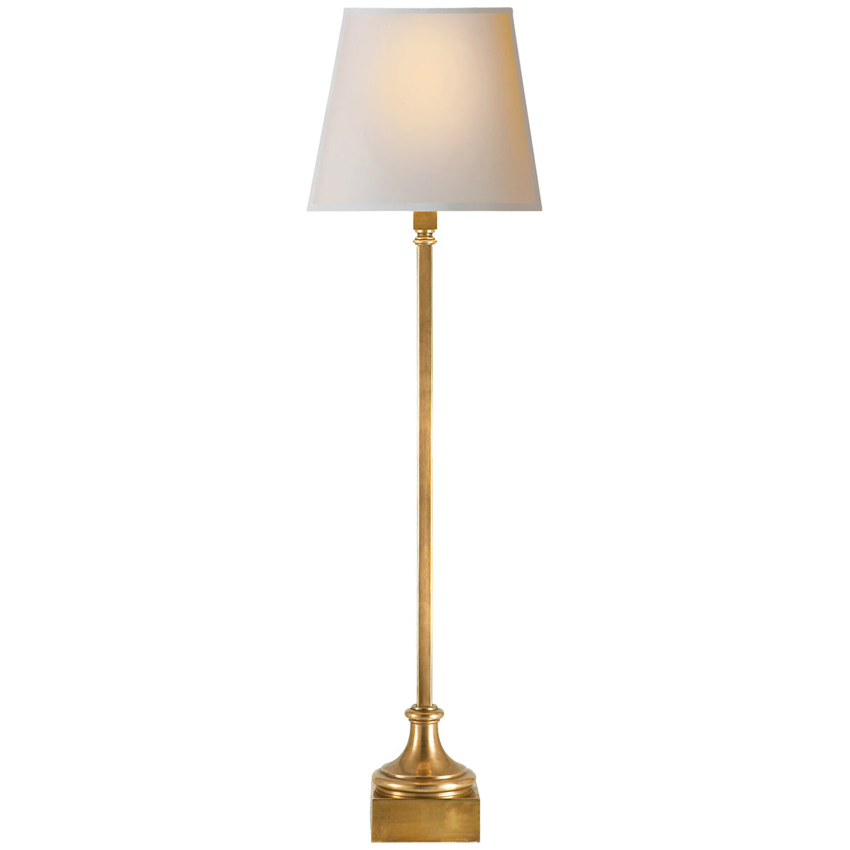 Visual Comfort E. F. Chapman Rings Table Lamp with Natural Paper Shade -  Gilded Iron