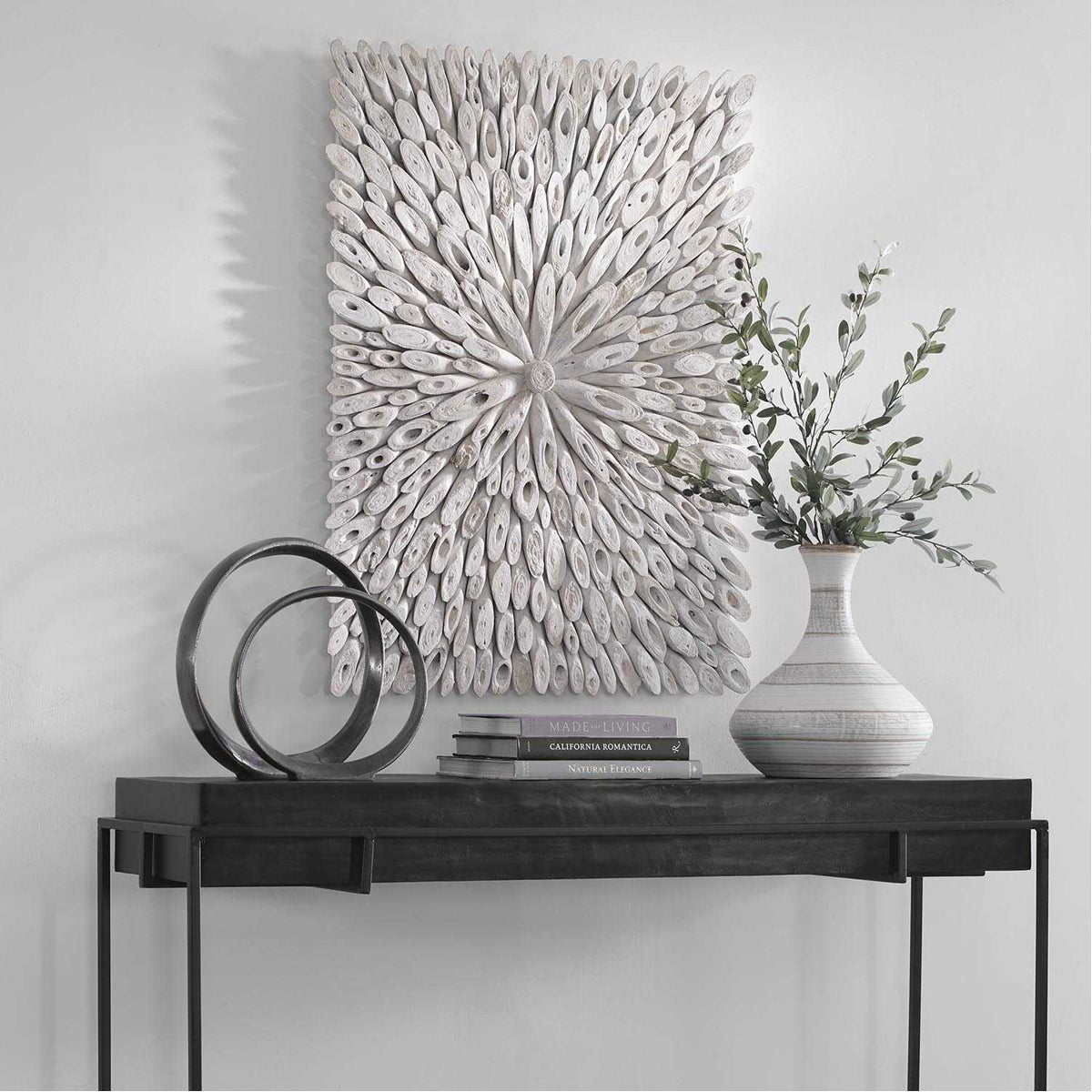 Uttermost Bahama Wood Whitewashed Wall Decor