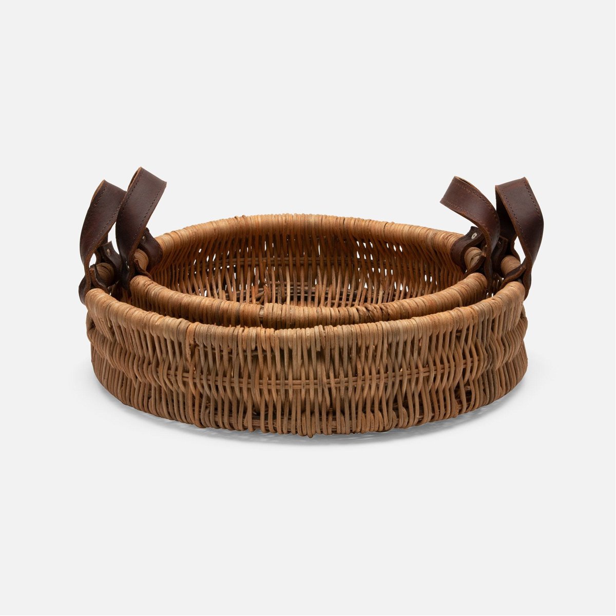 Pigeon and Poodle Yakima Round Baskets, 2-Piece Set