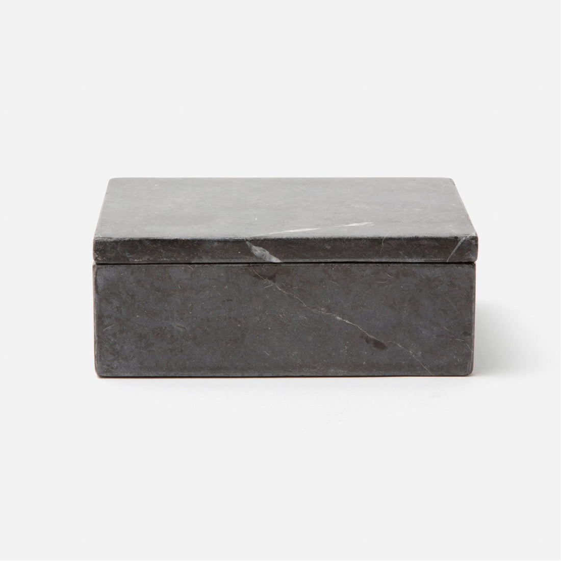 Medium Black Marble Box + Reviews | CB2