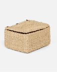 Pigeon and Poodle Linares Natural Abaca Fiber Boxes, 2-Piece Set