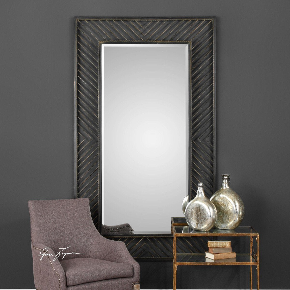 Uttermost Karel Chevron Mirror