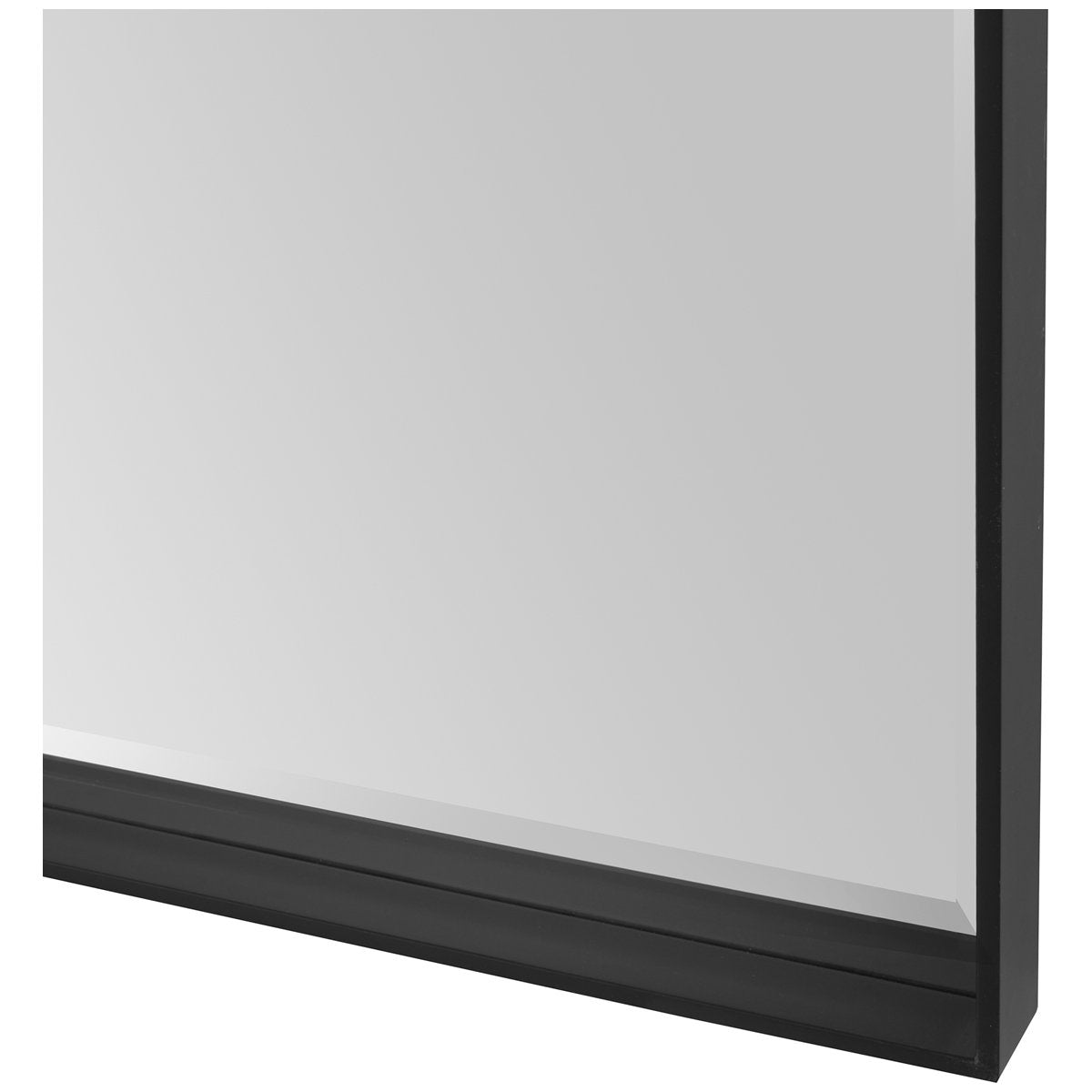 Uttermost Kahn Oversized Black Rectangular Mirror