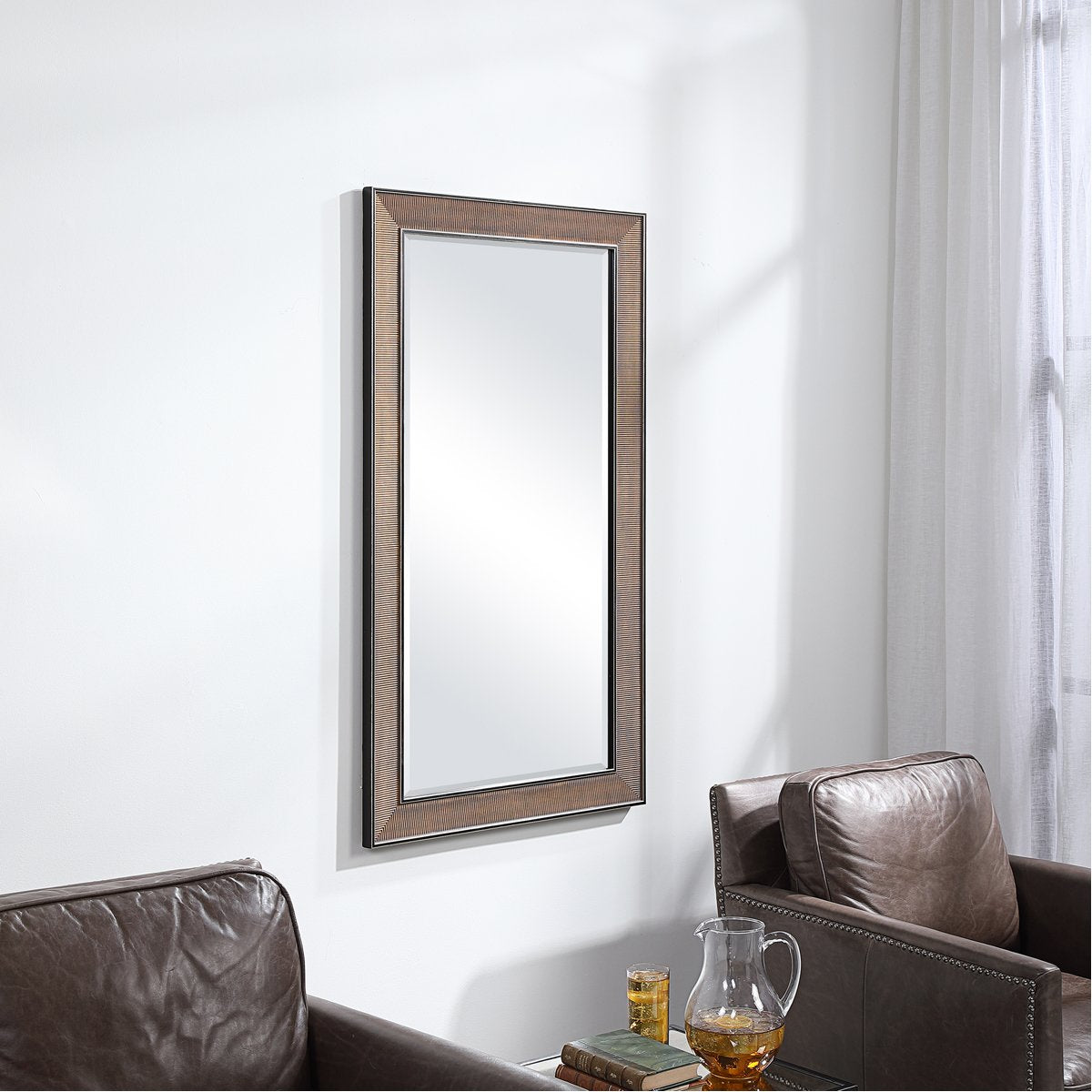 Uttermost Valles Golden Rust Mirror