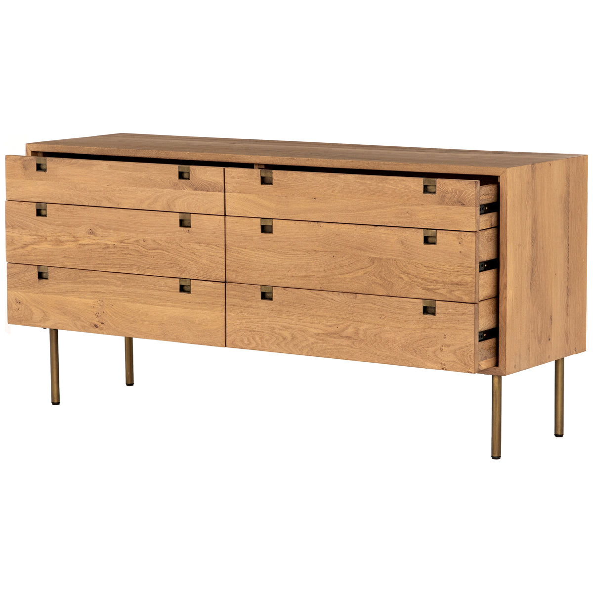 Four Hands Bennett Carlisle 6-Drawer Dresser - Natural Oak