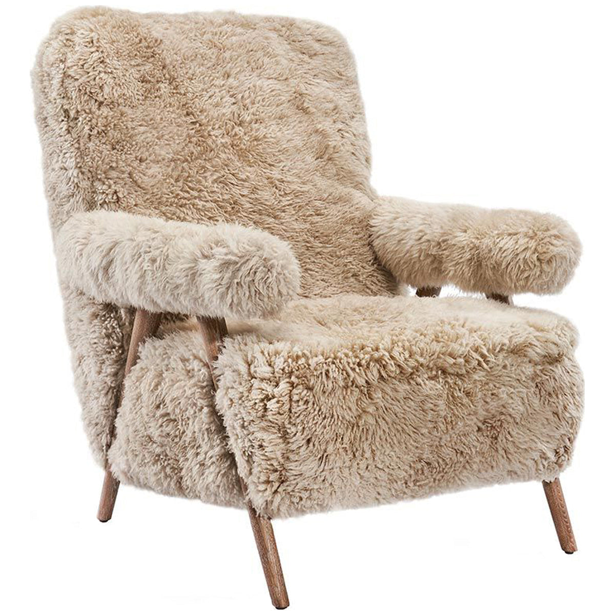 Interlude Home Barrett Lounge Chair - Morel Taupe