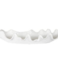 Uttermost Ruffled Feathers Modern White Bowl