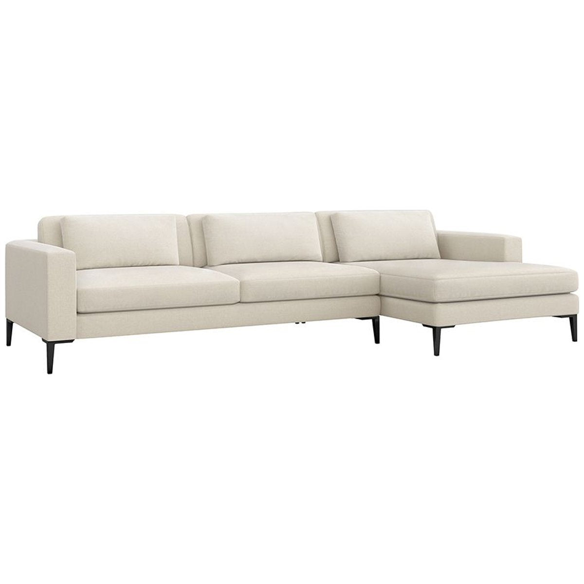 Interlude Home Izzy Sectional - Faux Linen