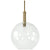 Palecek Bronson Glass Large Globe Pendant - Brass