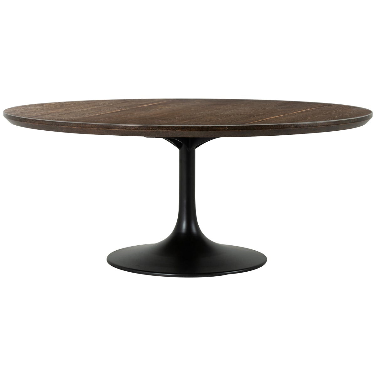 Four Hands Hughes Powell Dining Table - English Brown Oak Veneer