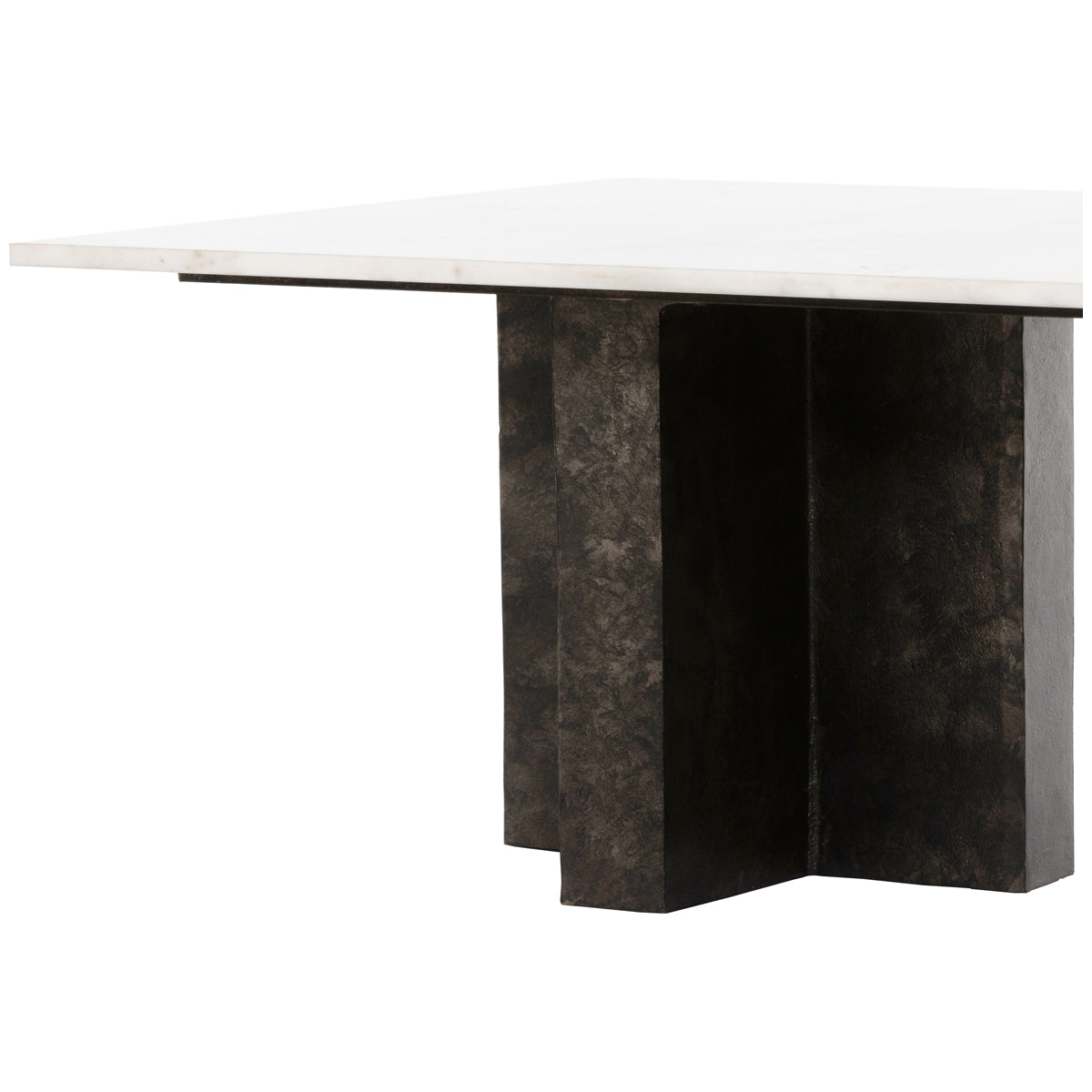 Four Hands Marlow Terrell Coffee Table - Raw Black