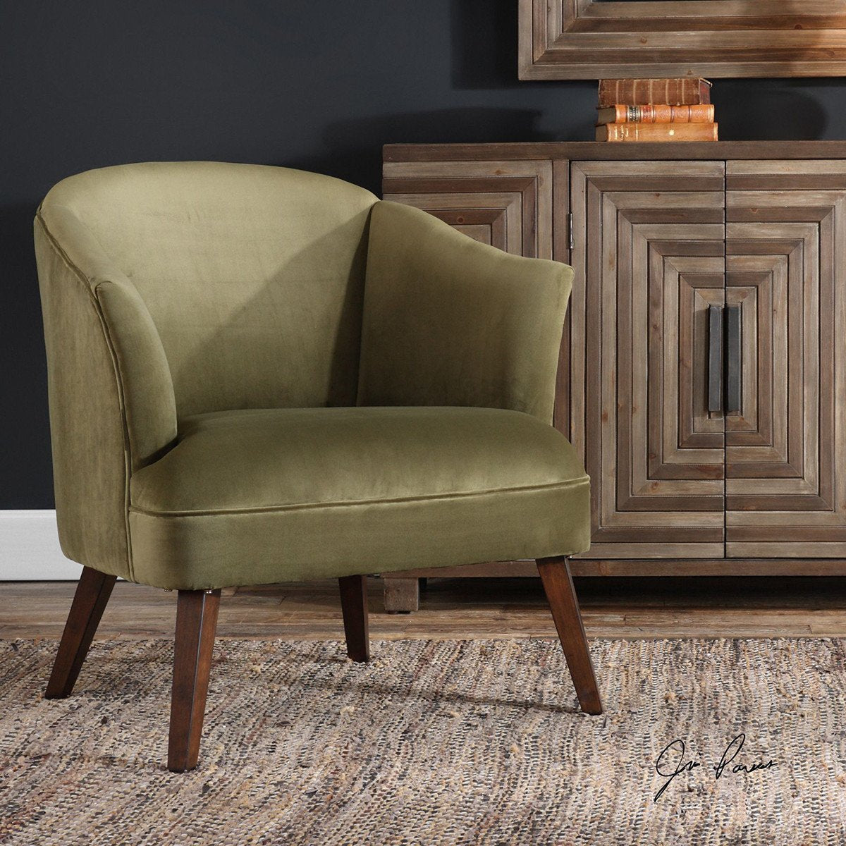 Uttermost Conroy Olive Accent Chair