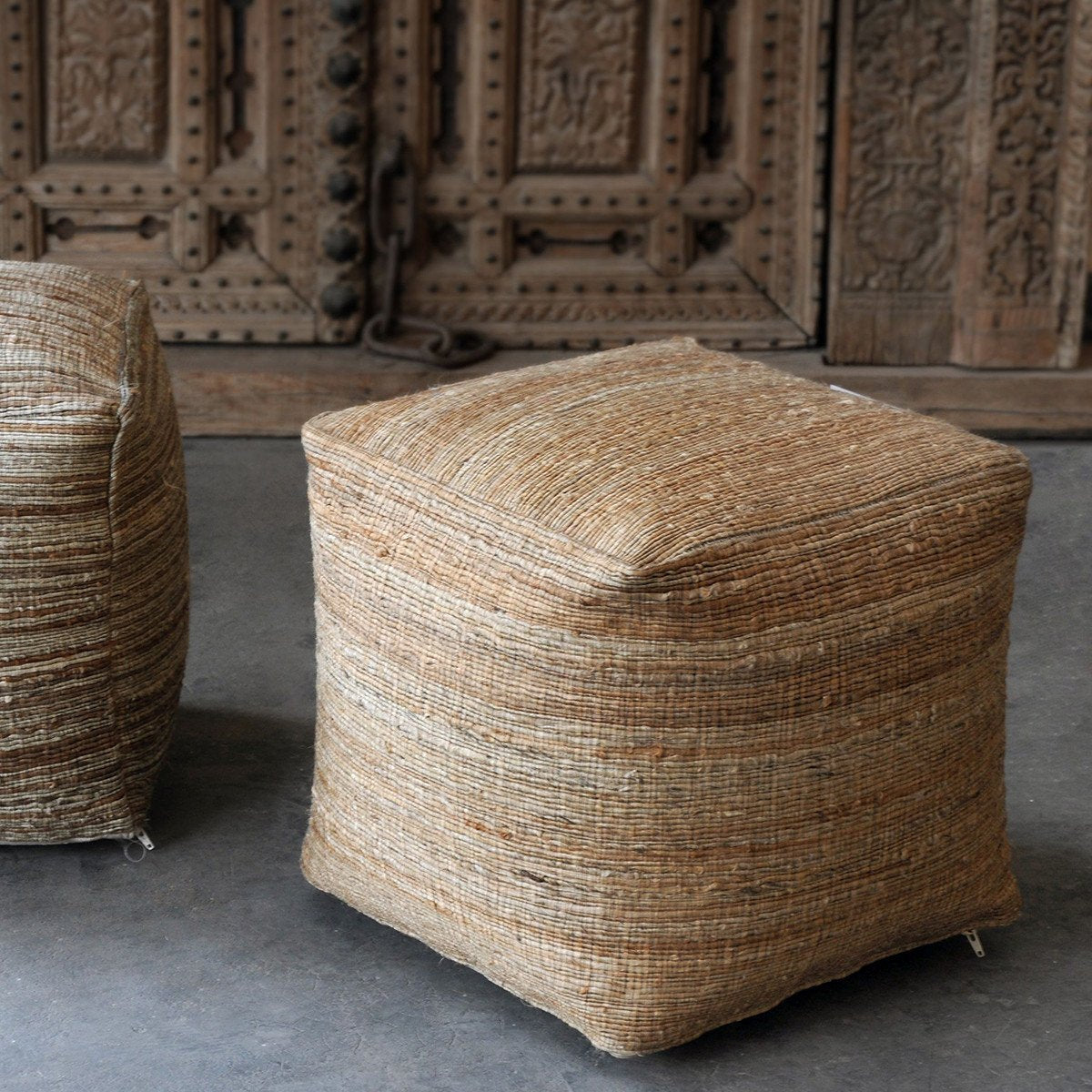 Uttermost Shiro Hemp Pouf