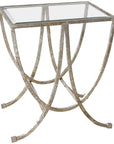 Uttermost Marta Antiqued Silver Side Table