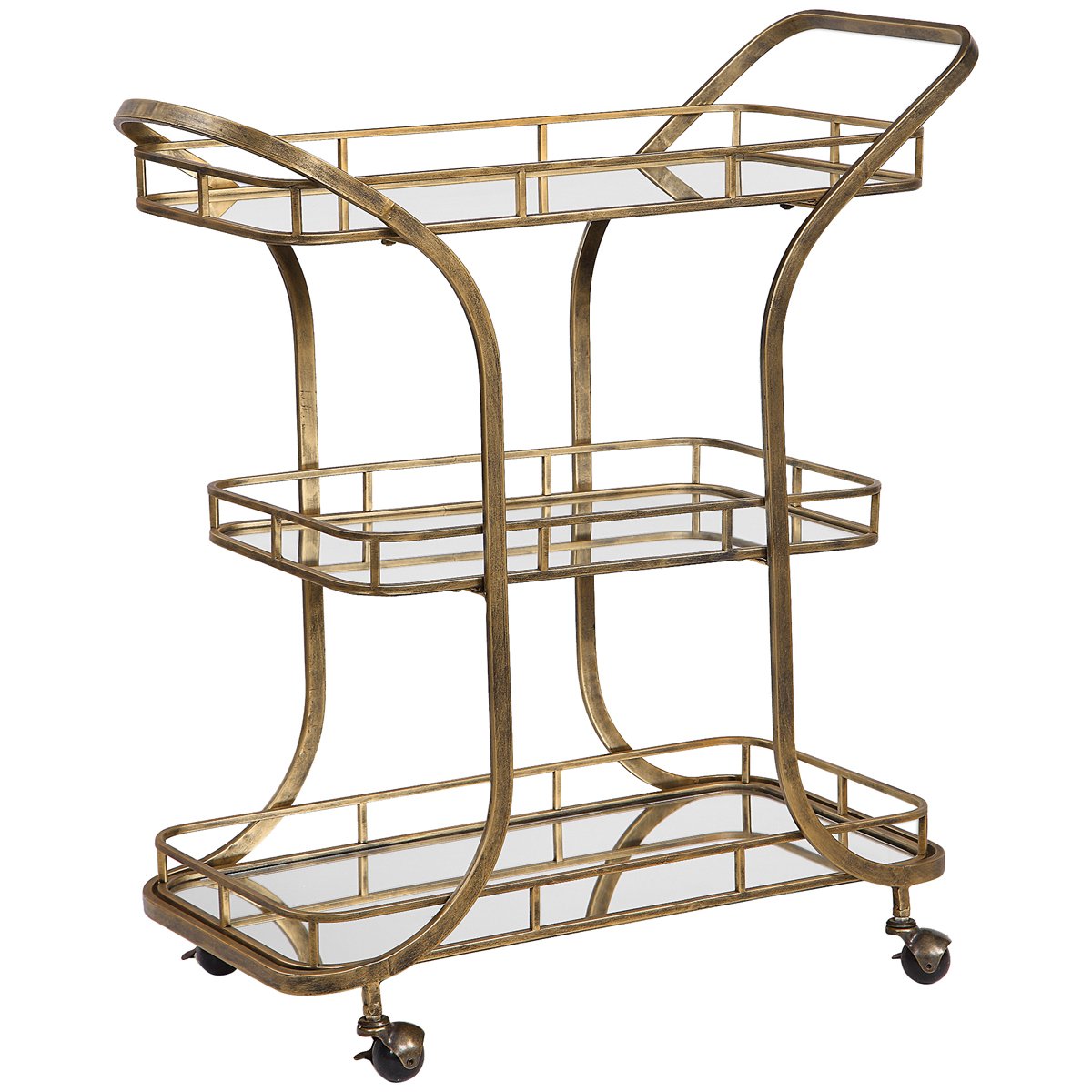 Uttermost Stassi Gold Serving Cart