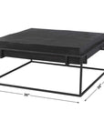 Uttermost Telone Modern Black Coffee Table