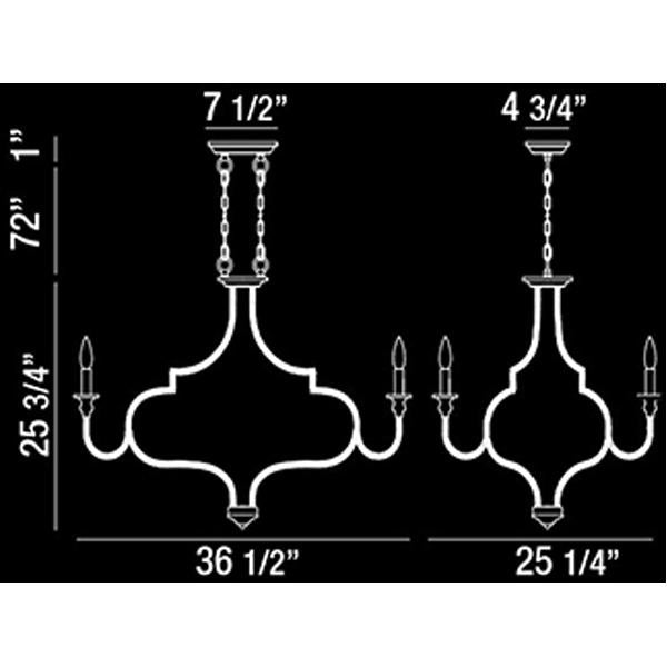 Eurofase Corda 8-Light 120V Chandelier