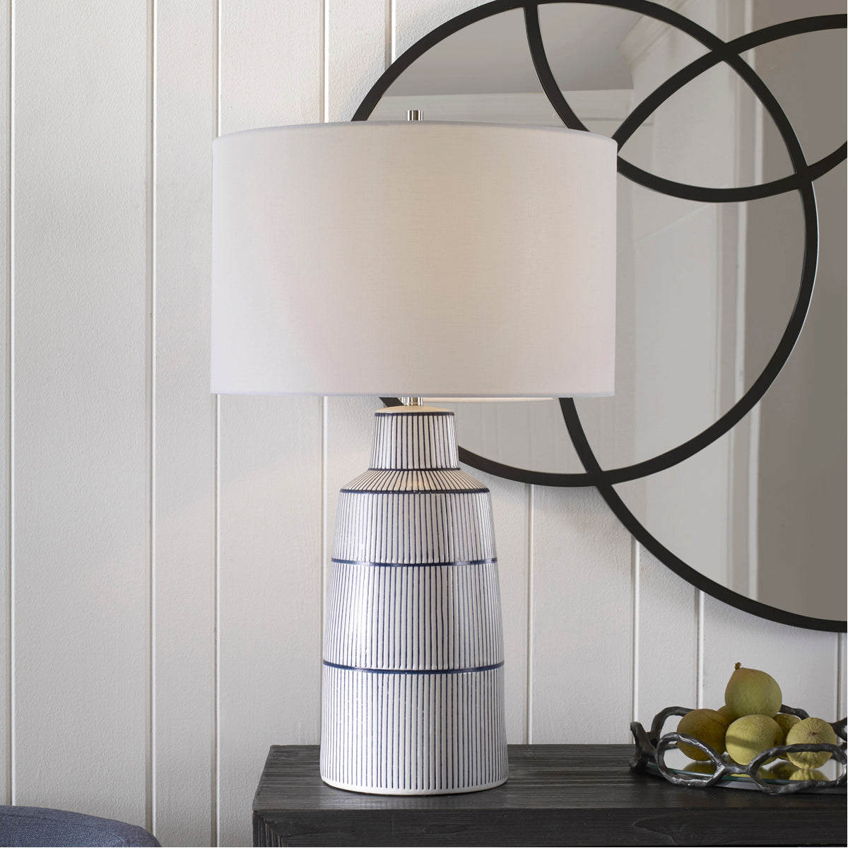 Uttermost Breton Nautical Stripe Table Lamp