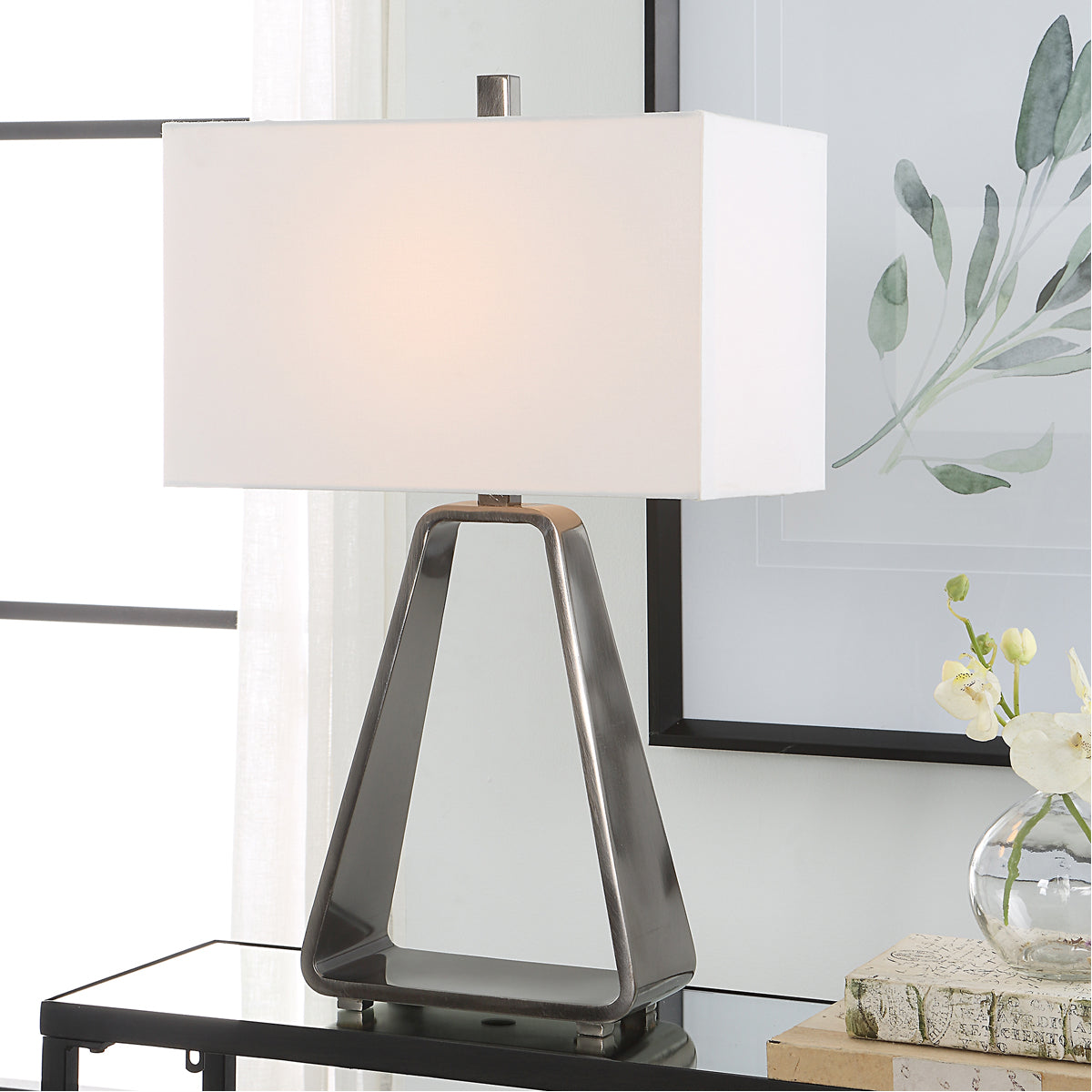 Uttermost Halo Modern Open Table Lamp