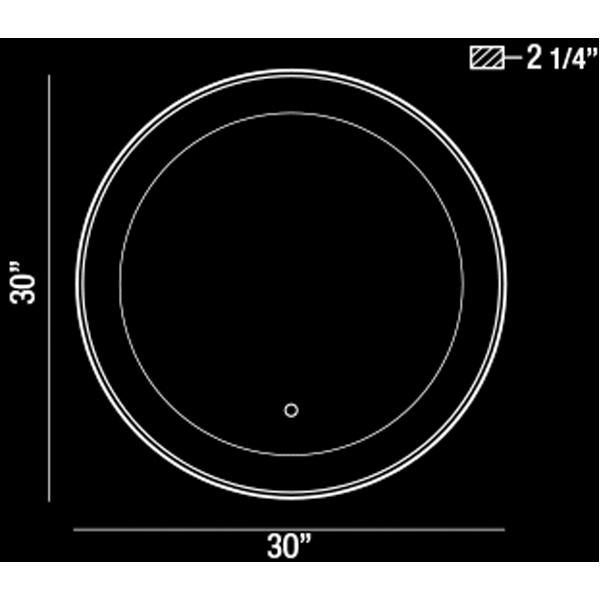 Eurofase Edge-lit LED Round Mirror