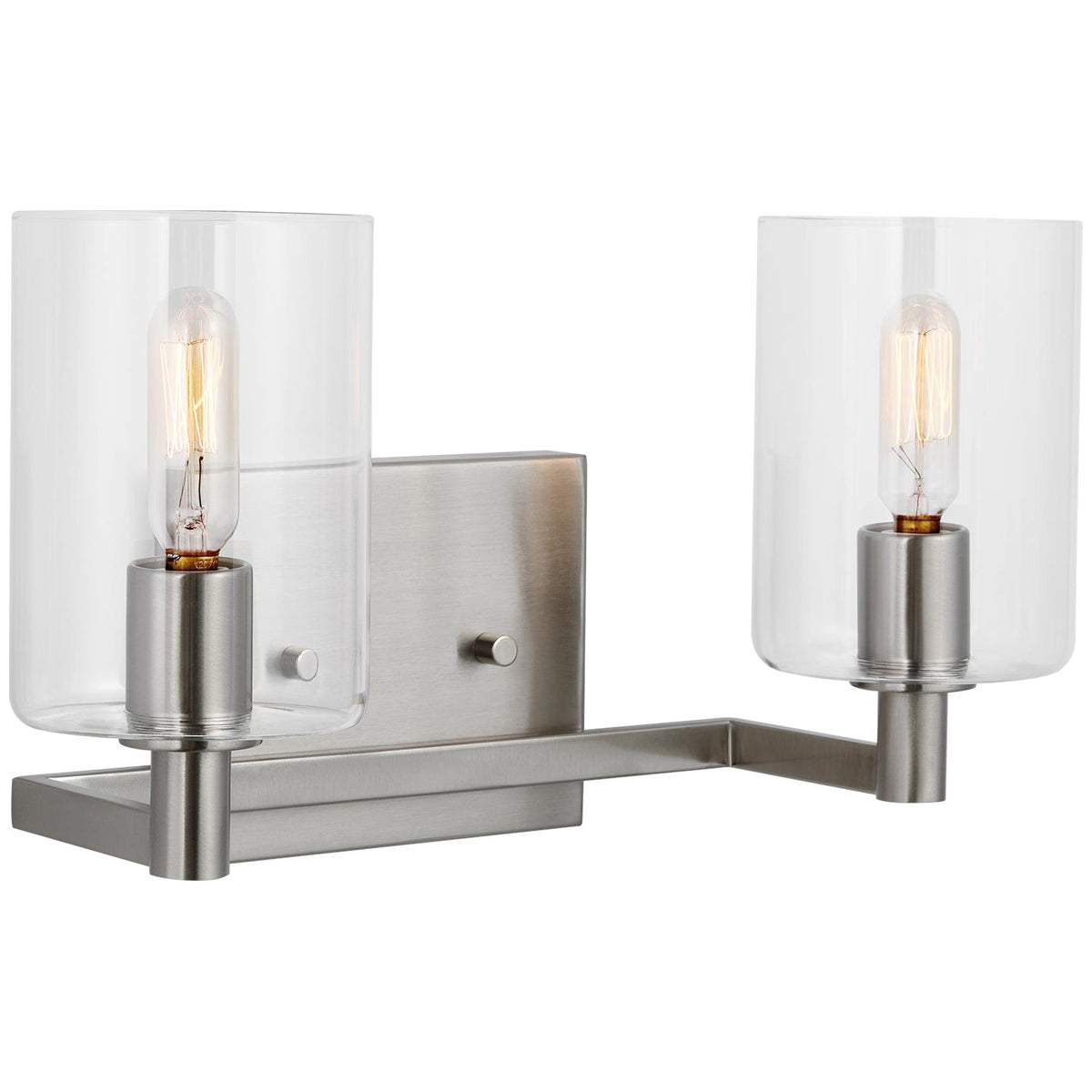 Sea Gull Lighting Fullton 2-Light Wall/Bath Sconce without Bulb