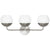 Sea Gull Lighting Alvin 3-Light Wall/Bath Sconce without Bulb