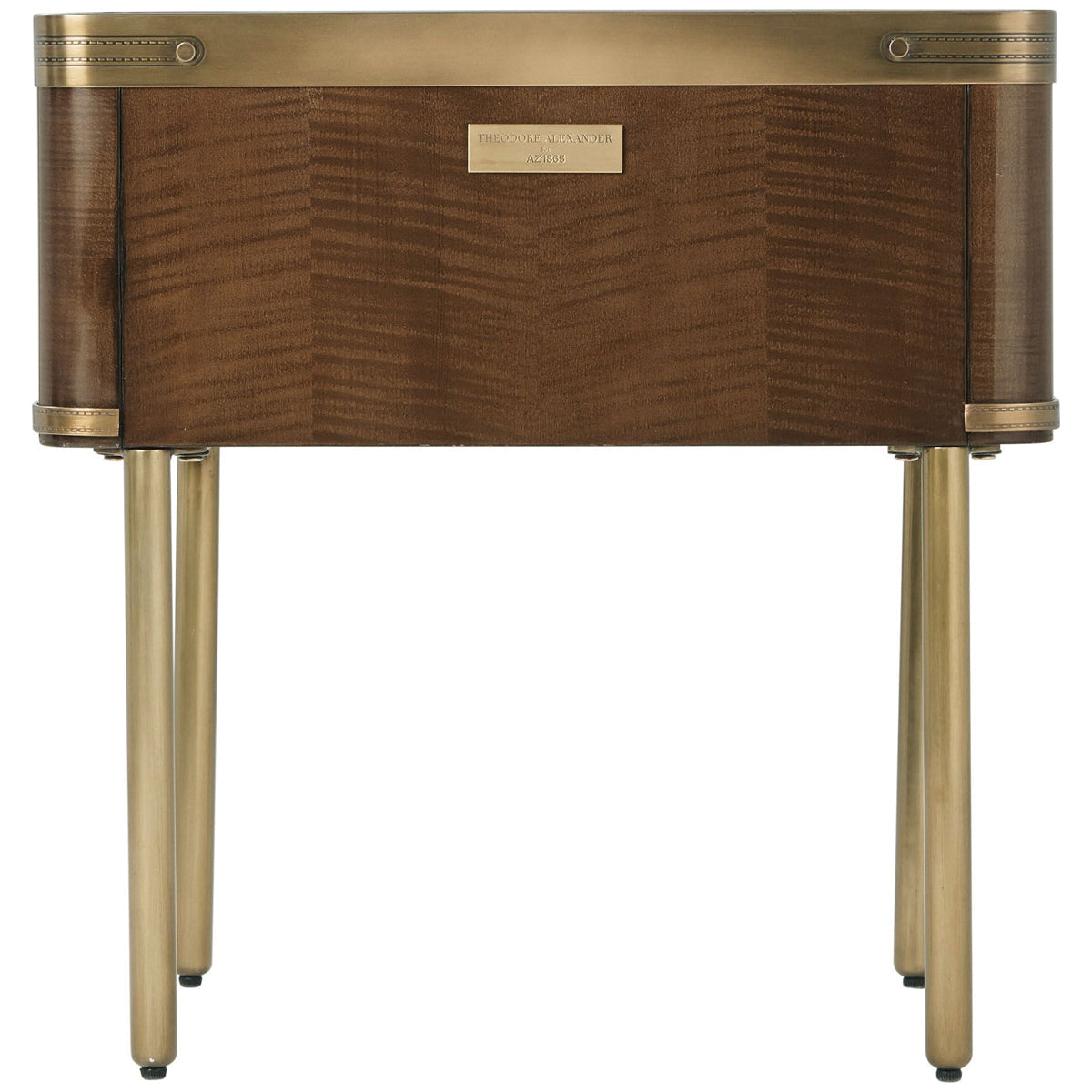 Theodore Alexander Iconic Side Table - Leather