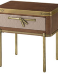 Theodore Alexander Iconic Side Table - Leather