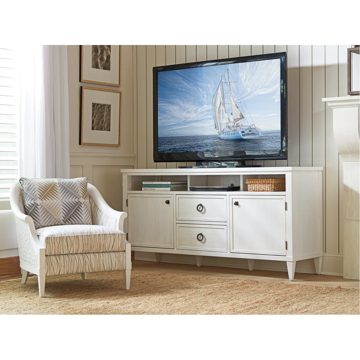 Tommy Bahama Ocean Breeze Dockside Media Console Table