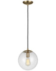 Sea Gull Lighting Leo-Hanging Globe 10" 1-Light Pendant with Bulb