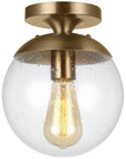 Sea Gull Lighting Leo-Hanging Globe 1-Light Semi-Flush Mount