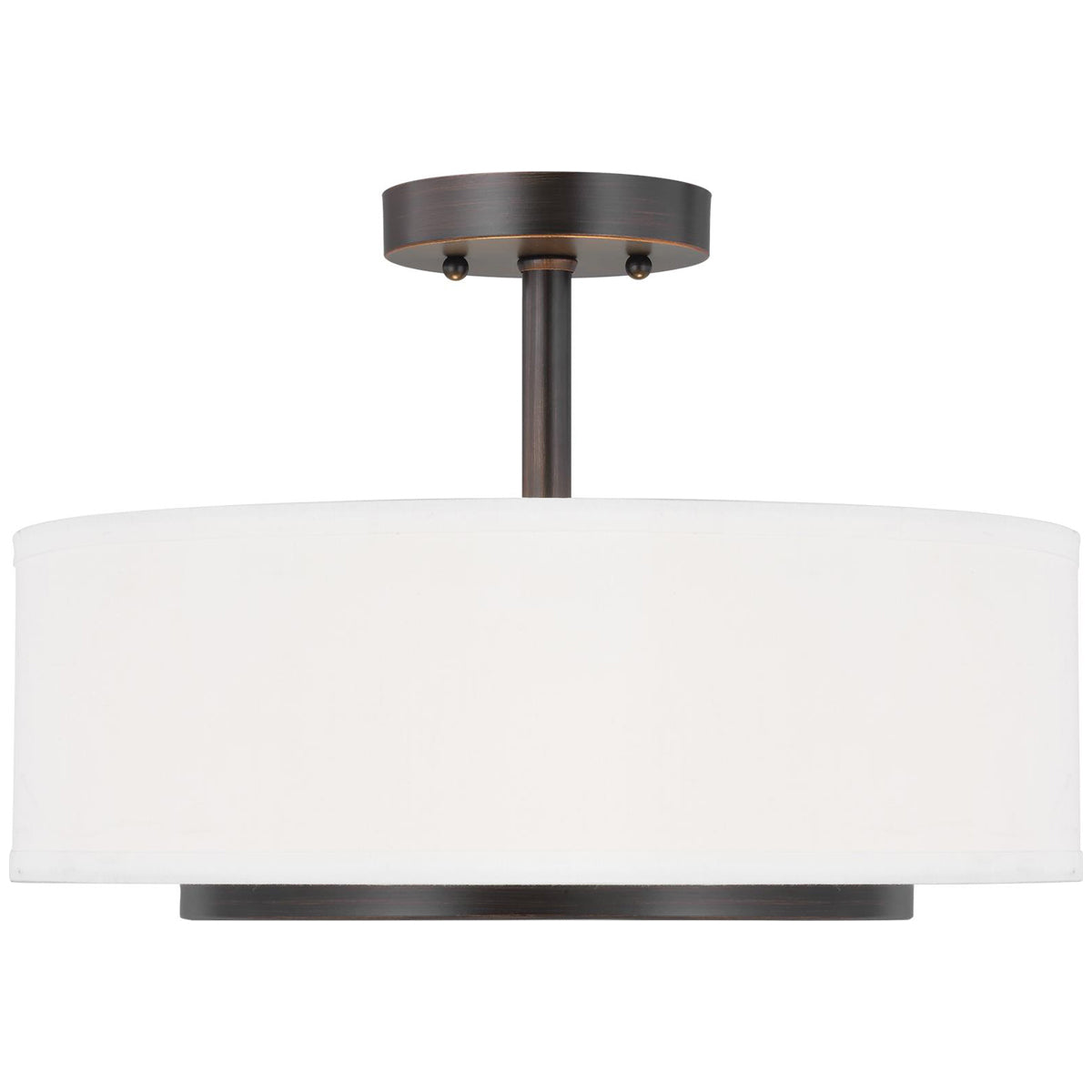 Sea Gull Lighting Nance Semi-Flush Convertible Pendant with Bulb