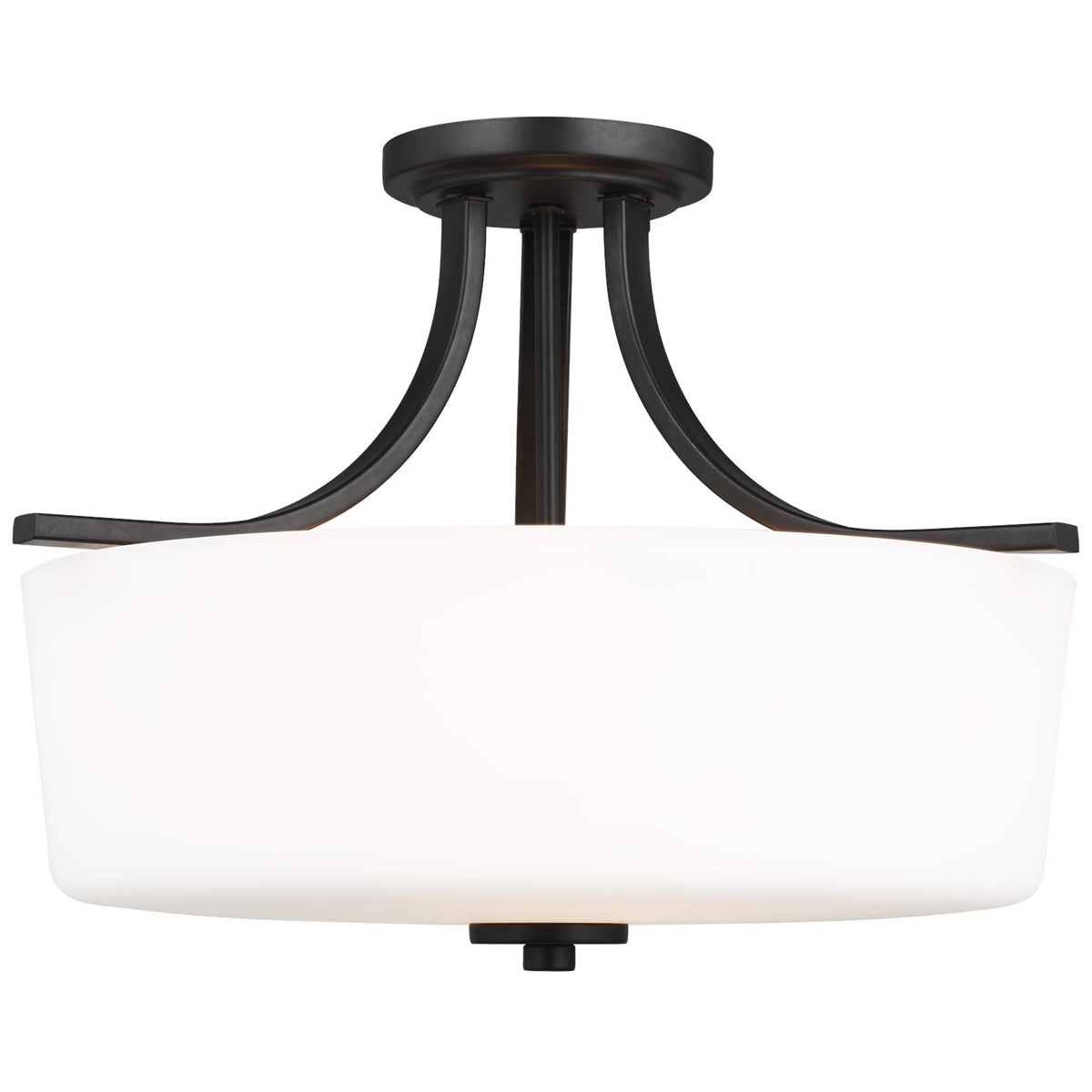 Sea Gull Lighting Kemal 3-Light Semi-Flush Mount without Bulb