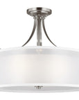 Sea Gull Lighting Elmwood Park 3-Light Semi-Flush Mount - 9.5W