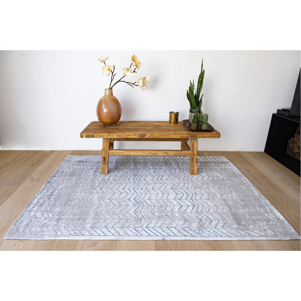 Louis de Poortere Mad Men Jacob&#39;s Ladder 8927 Tribeca Blue Rug