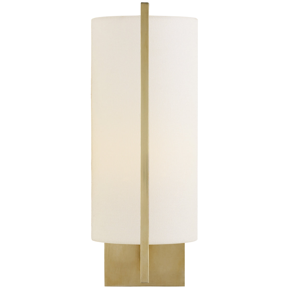 Visual Comfort Framework Sconce with Linen Shade