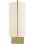 Visual Comfort Framework Sconce with Linen Shade