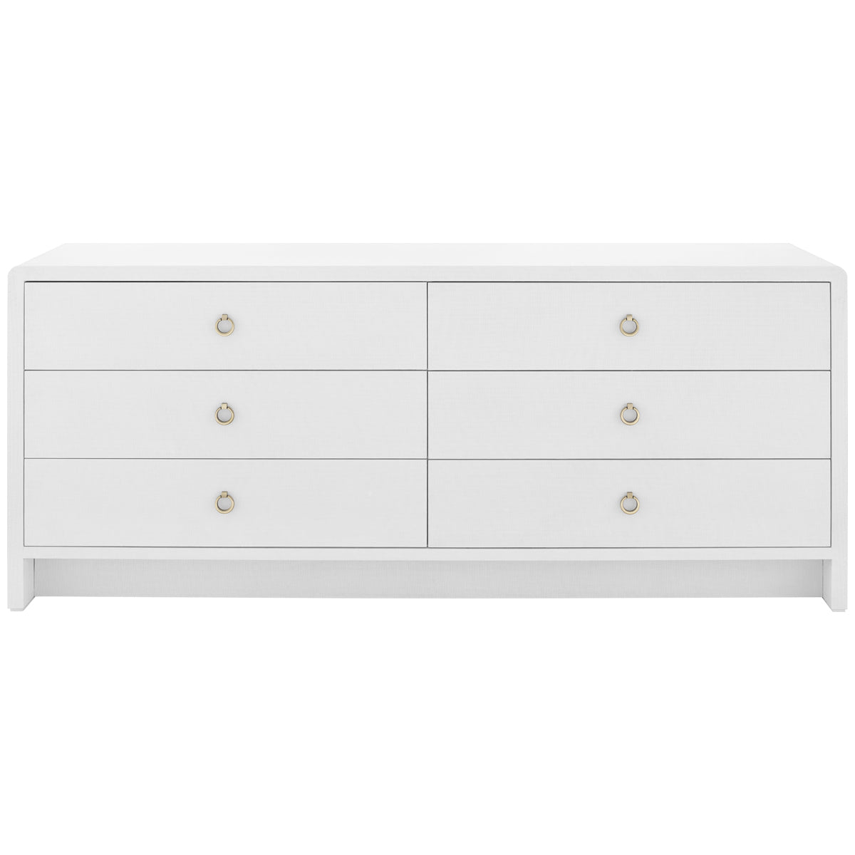 Villa &amp; House Bryant Linen Extra Wide Large 6-Drawer Dresser