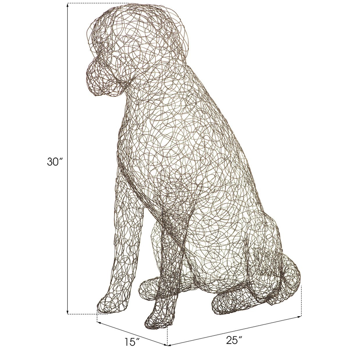 Phillips Collection Crazy Wire Retriever Sculpture