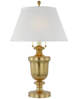 Visual Comfort Classical Urn Form Medium Table Lamp with Silk Shade