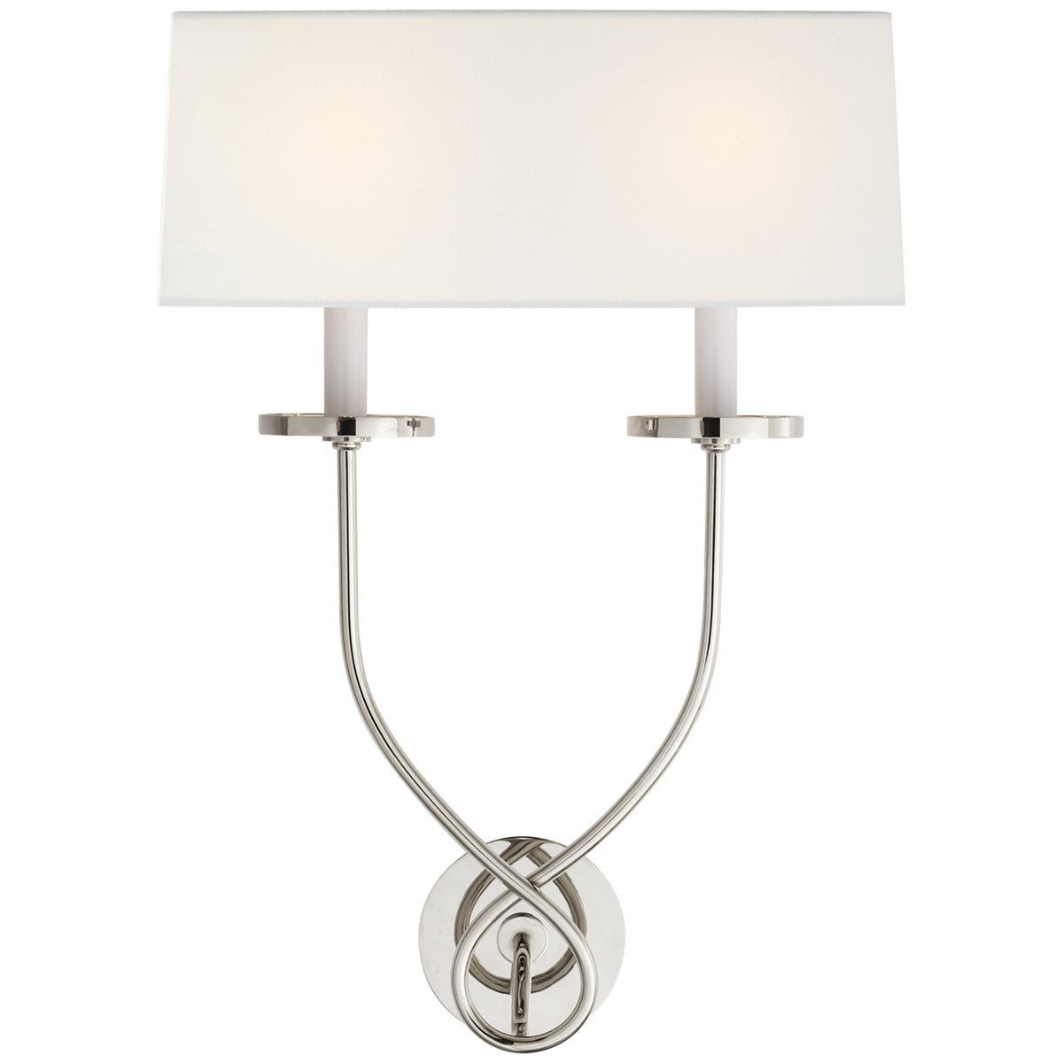 Visual Comfort Symmetric Twist Double Sconce