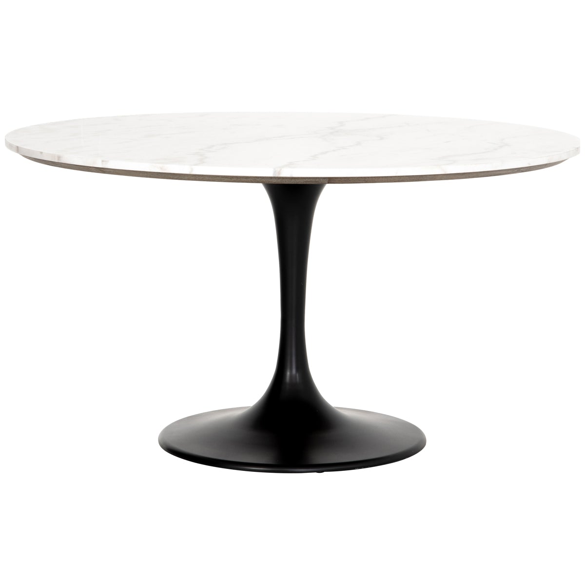 Four Hands Hughes Powell Dining Table - White Marble