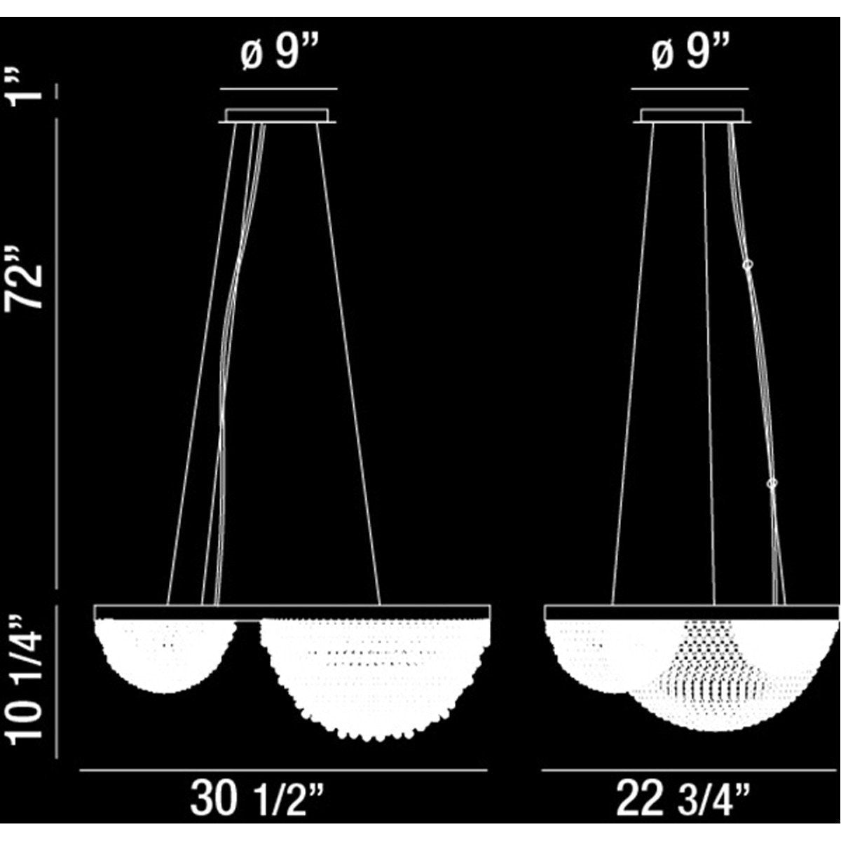 Eurofase DESIGNWL2017 Mondo 10-Light Chandelier