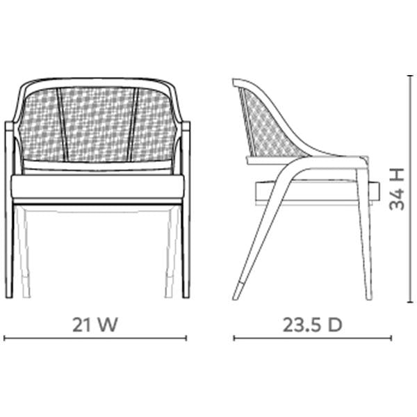 Villa &amp; House Edward Chair - Mahogany