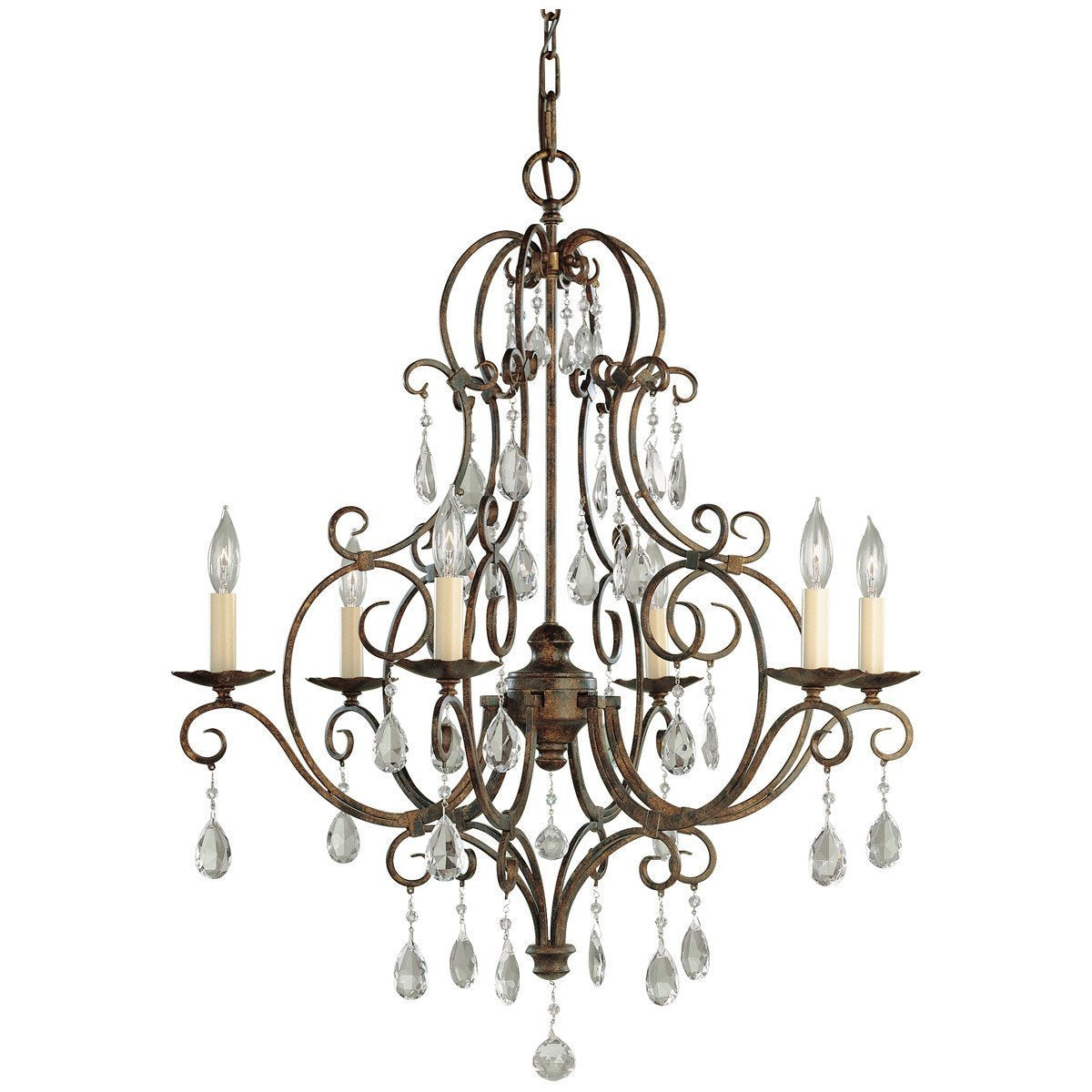 Feiss, Chandeliers, Chateau 6 Lights Chandelier – Benjamin Rugs & Furniture