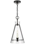 Feiss Keystone 1-Light Aged Iron Pendant