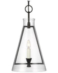 Feiss Keystone 1-Light Aged Iron Pendant