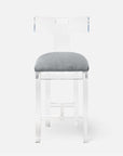 Made Goods Aldercy Clear Acrylic Counter Stool in Aras Mohair