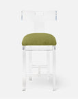 Made Goods Aldercy Clear Acrylic Counter Stool in Aras Mohair